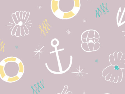 Anchors aweigh! anchor illustration ocean pearl sea seashell
