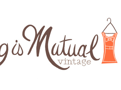 Feeling is Mutual Vintage illustration logo typography vintage