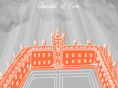 Chariots of Fire building chariots of fire illustration typography