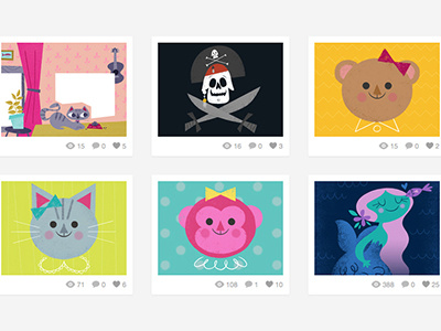 Follow our new illustration Dribbble!