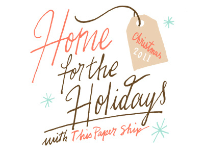 Holiday Line Logo holiday logo typography