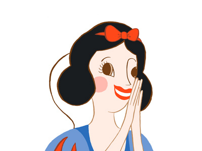 The fairest of them all... disney illustration snow white