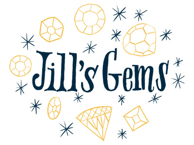 Jill's Gems gems illustration typography