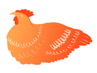 Sleepy chicken chicken hen illustration sleepy