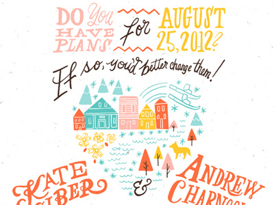 Colorado wedding invitation 