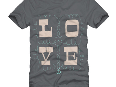 Anchored love mock up anchor illustration love nautical t shirt typography