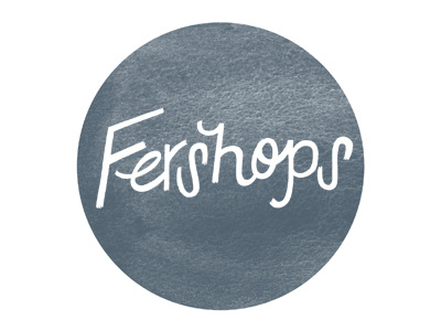 Fershops logo circle logo photography typography