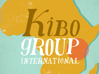 Kibo Group International africa annual report illustration non profit typography