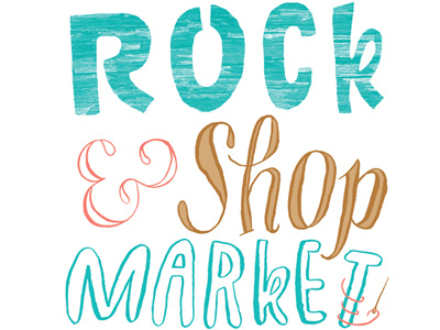 Some Rocking, Some Shopping illustration typography