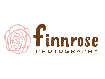 Finnrose Photography illustration logo typography