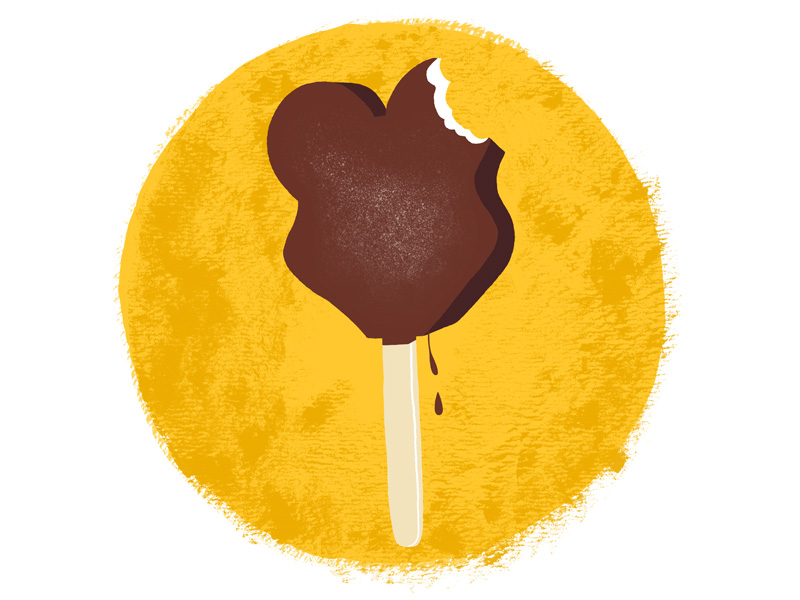 Mickey Ice Cream Pop disney disneyland ice cream illustration mickey mouse walt disney world