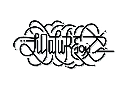 Ligature ahjoboy brush custom handlettering lettering letters