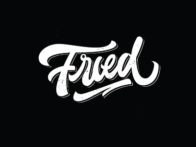 Fried ahjoboy custom handlettering lettering letters