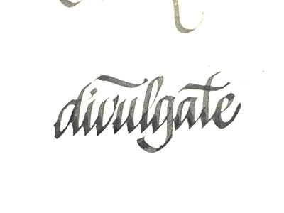 Divulgate ahjoboy brush handlettering lettering script