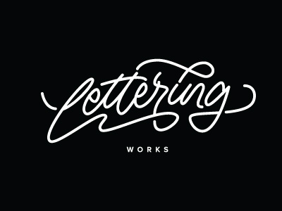 Lettering Works ahjoboy handlettering lettering monoline