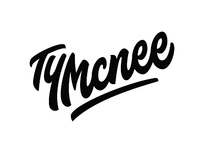 TyMcnee ahjoboy brush handlettering lettering script