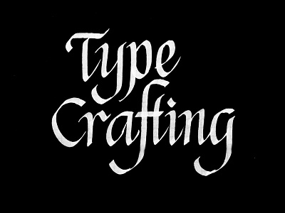 TYPE CRAFTING ahjoboy calligraphy craft italic type typography