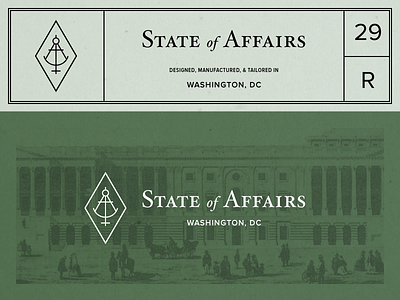 State of Affairs: Modern Brand (Draft) branding capitol fashion gotham hoefler nclud sextant state of affairs the hill washington dc