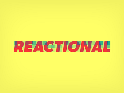 Reactional Logo bold gibson hot italic pixelated