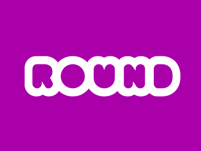 ʀᴏᴜɴᴅ brand corpulent fat fluffy knockout logo logomark logotype outline round rounded