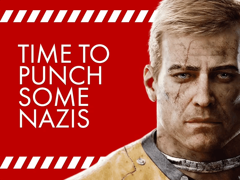 Wolfenstein 3D bj motion gif animated video game 3d parallax game nazis displacement