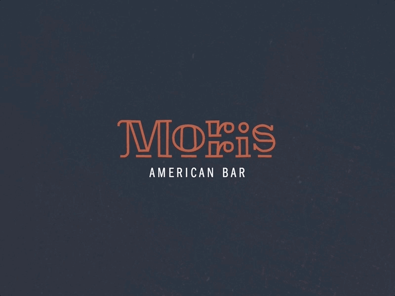 Humility & Ice speakeasy dc svg custom type stroke logo cocktails bar gif animation