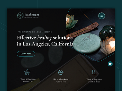 Homepage Design for Equilibrium Integrated Medicine