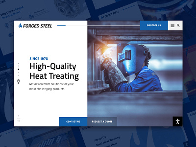 Steel Treating Website Design