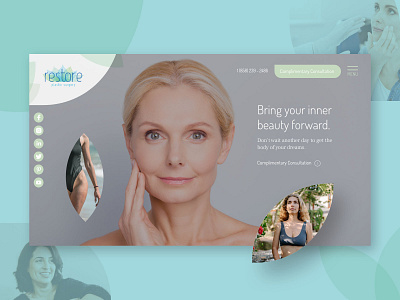 Plastic Surgery Homepage Design