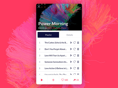 Playlist Viewer Mobile Version mobile music player playlist tabs