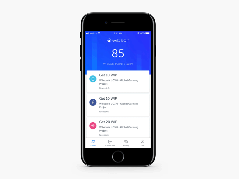 Dashboard Screen design blue cryptocurrency animation motion blockchain app dashboard