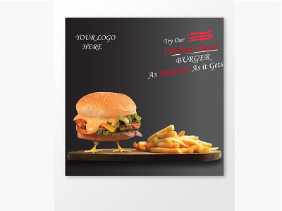STYLISH SOCIAL MEDIA POST FOR RESTURENT branding burger design facebook food illustration instragram post resturent special stylish vector