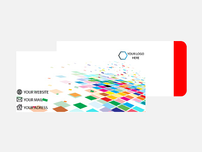 colourful business envelop design