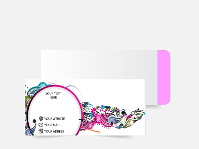 colourful promotion corporate business envelop design