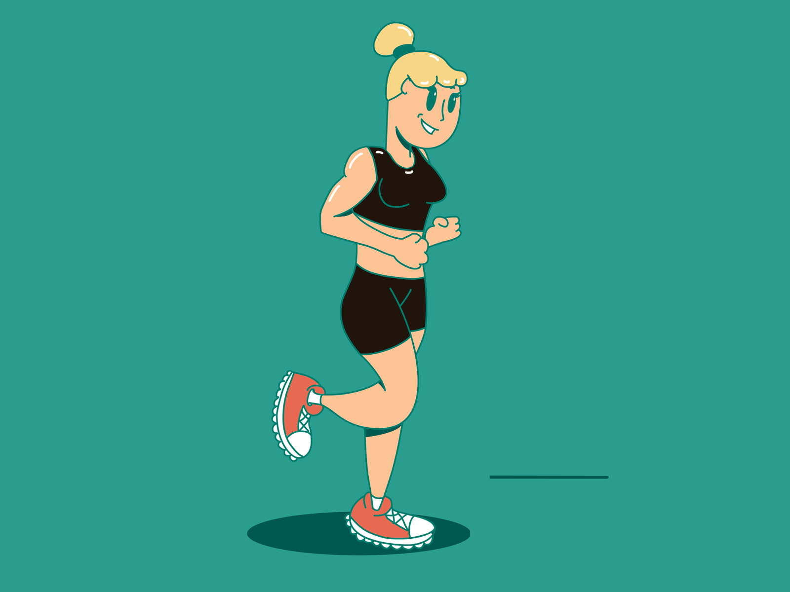 Run! 2d animated animation animation2d animação cartoon charachter corrida framebyframe run run cycle runner running