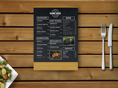 Food Restaurant Menu designs, themes, templates and downloadable ...
