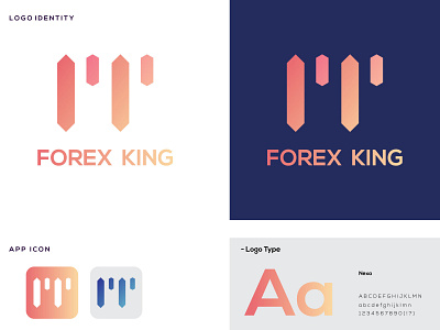 FOREX KING branding corporate identity logo logo design logo designer logo icon logo identity logo maker logo mark logo mark design logo mark symbol icon logos logotype vector