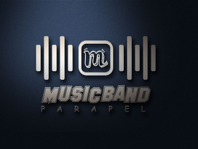Music Band Logo branding corporate identity design graphic design logo logo design logo design branding logo mark logodesign logos logotype m logo music music logo music player vector