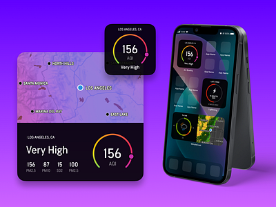 iOS Widgets air quality aqi data ios radar ui weather weather widget widget
