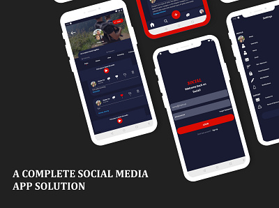 Social - Powerful Social Media Mobile app Solution by OMG Lancer facebook clone facebook clone instagram clone mobile app templates omg lancer socail media template app social media social media templates twitter clone