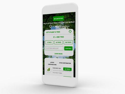 Plant a tree-Crowd Fund Application donation app plant a tree plant a tree app