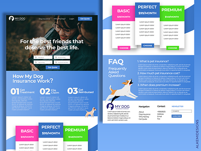 Design 2, Dog Insurance Company - Website Design