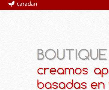 Caradan - Boutique de Desarrollo Web apps boutique web