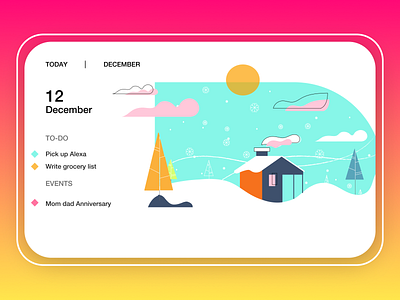 Web Calender animation calendar calendar design dribbble dribbble invite dribble invite dribble invites dribbleinvite illustration player simple todoist ui uiux ux web calender web design