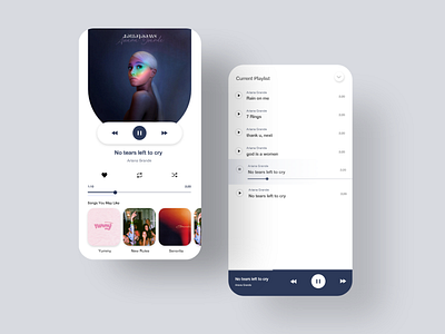 Music Player (Android) App android app app design design design app dribbble illustration mobile mobile app mobile app design mobile application mobile design mobile ui mockup music music app prototype ui uiux ux