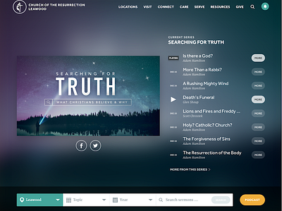 Responsive Church Sermon Media Player