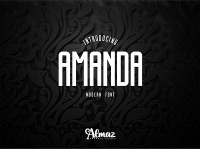 Amanda creative font design fancy font fancy fonts font awesome font design fonts handmadefont illustration kids font logo modernfont sans serif sans serif font sanserif simple font