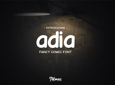 Adia comic font comics creative font fancy fonts font awesome font design fonts handmadefont logo modernfont sanserif simple font