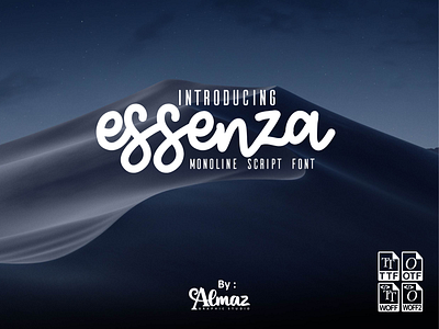 Essenza creative font design font awesome font design handmadefont modernfont sans serif sans serif font sanserif simple font