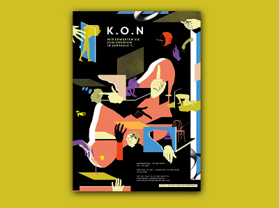 K.O.N design graphic design graphics illustration poster poster art